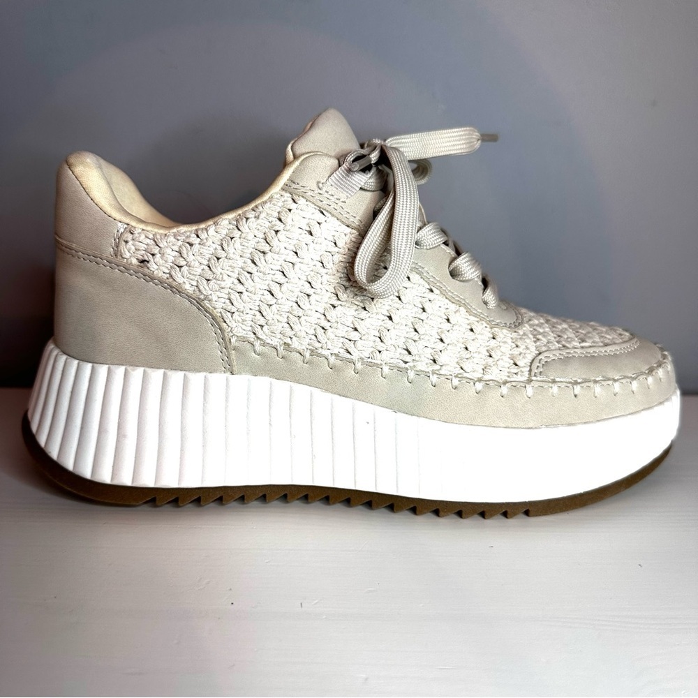 Dolce Vita - Women’s, Fredi, Sneakers, Platform, Natural Knit, Woven, Size 7 - Picture 4 of 12